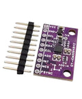 Dope 9 Axis IMU Sensor Module With 9DOF Gyro Magnetometer ICM20948V2 For DIY Electronics Robotics Drones Motion Tracking And AR VR Projects Also Great For STEM Builds, purple PCB with pin header