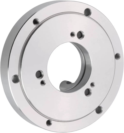 Six Inch D1-4 Camlock Lathe Chuck Backing Plate Fits Plain Back Lathe Chucks Mounts On D1-4 Camlock Spindles