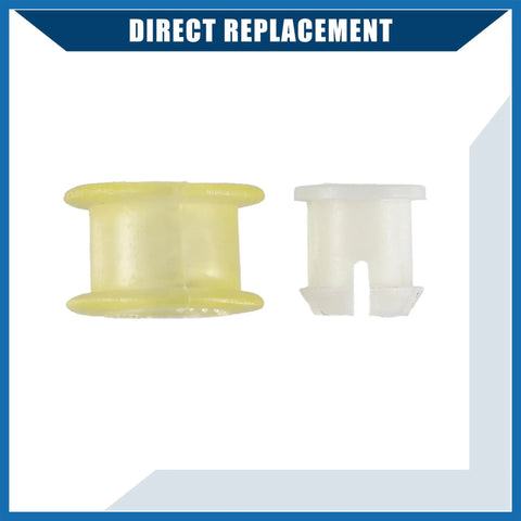 Beefy Gearbox Shifter Cable End Saver Bushing Set For Volkswagen Beetle Jetta Golf Passat And Audi Manual Transmission Replacement Kit With Durable Build And Easy Plug and Play Install, white and yellow plastic bushings