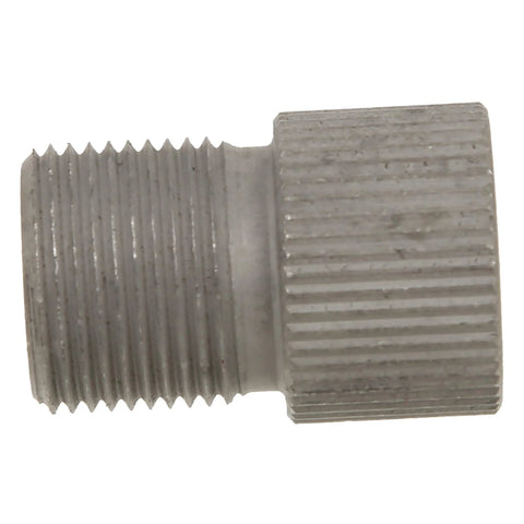 Drill chuck adapter sleeve, 5mm, metal with knurled surface for woodworking.