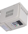 Variable Frequency Drive Inverter For Industrial Motors Single To Three Phase 110V Input 220V Output 1.5kW Speed Controller with beige casing and digital display
