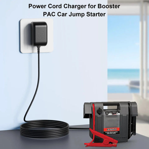 19V Charger Power Cord For Booster PAC Jump Starter ES5000 ES2500 ESP5500 J1000 J850 UL Listed Workhorse Replacement Cable