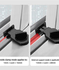 2 Pack Sliding Sash Stopper Cabinet Locks For Doors And Windows Anti Theft Security Locks installed on window frame