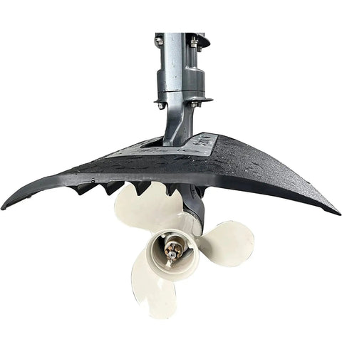 Hydrofoil Stabilizer For Outboards And Stern Drives, Boosts Stability And Planing, Reduces Drag, And Improves Fuel Economy, Fits 40-350 Sport-300 Whale Tail For A Smoother, More Confident Ride attached to propeller