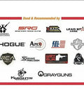 Logos of companies endorsing Beefed Up Heavy Duty Grease For Grease Guns 1 Oz Tubes Pack Of 4 Keeps Metal Parts Moving Smoothly And Reduces Friction, Durable Lubricant For Tools And Auto Projects, Ideal For DIY And Pros.