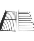 Heavy Duty Wall Mount Power Tool Organizer Rack With Drill Charging Station For A Clutter Free Garage parts showing solid steel construction.
