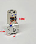 Precision Machined 6mm Stroke Linear Actuator Stepper Motor Featuring Hella Smooth Screw Slide Design With 2 Phase 4 Wire Build And 25 Ohm Coil Rating For Rock Solid Pump Assembly Drives close-up view with labeled connections.
