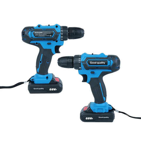 Heavy Duty Cordless Drill Set With 21V Rechargeable Battery And Brushless Motor Delivers Serious Punch for concrete and metal, showcasing battery-powered tools.