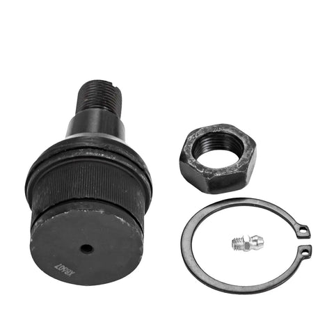Beefed-Up 4WD Front 4-Piece Ball Joints Kit For Ford F-250 F-350 F-450 F-550 Super Duty 1999-2016 Replacement, Fits Excursion 2000-2005 4WD Models, Heavy-Duty Steering And Ride Quality Upgrade, black steel joint, nut and snap ring