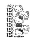 Cute Kids Room Removable Wall Decal Sticker Art 7x9 Inch Vinyl Peel And Stick featuring kitty design and star accents.