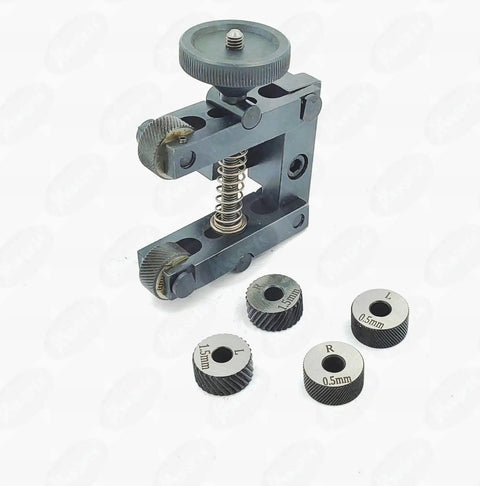 Boss Tool Steel Knurling Tool Set For Lathe Machines, 2 Inch 50 mm Capacity, Includes 3 Pairs Of Diamond Pitch Hardened Knurls