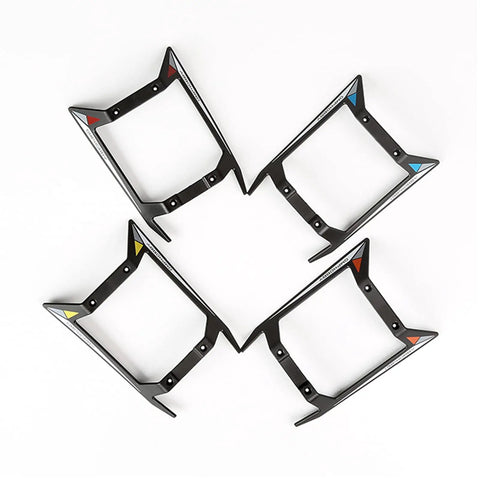 M1 EVO Landing Skids Set Replacement Parts For RC Helicopters Yellow OSHM1211Y shown in square layout