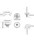Close-up of 100 Pieces Sewing Hooks And Eyes Closure Set With Three Styles for Skirts Bras Trousers and Dresses Pro Grade Dope Copper Metal Snaps