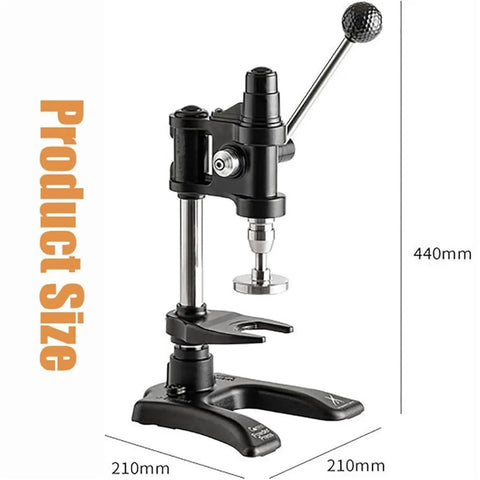 58mm Stainless Steel Coffee Tamper For Espresso Portafilter delivering CrushedIt Compressions with heavy duty design and dimensions shown.