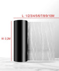 Heavy Duty Self Adhesive Roofing Felt Tape With Reflective Aluminum Foil Backing Waterproof Asphalt Shingle Underlayment Roll, 0.2m wide.