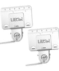 2 Pack Double Scale Measuring Tape Clips In 304 Stainless Steel Corner Measuring Tool for Accurate Positioning, front view