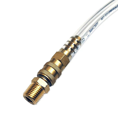 Brass adapter of Seastar Hydraulic Steering Filler Kit With Swivel for Boaters Bleed Kit for Outboard Power Steering Fits systems
