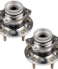 Wheel Hub Bearing Assembly 2Pcs With ABS Sensor For Hyundai Elantra Veloster Forte 5 Lug Front And Rear Fitment Beefy Steel Polished