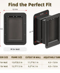 Heavy Duty Medium Wall Mount Dog Door With Triple Flap Insulated Barrier dimensions and size details for perfect fitting.