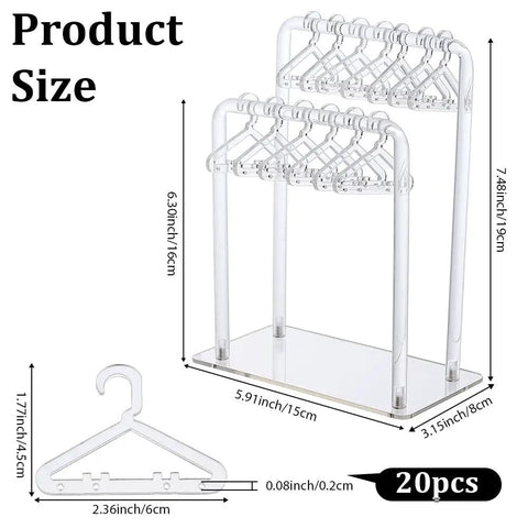 Super Sleek Acrylic Earring Holder Stand With Twenty Mini Hangers Holds Up To Sixty Pairs Two Tier Jewelry Organizer Keeps Studs Hooks And Delicate Necklaces Totally Tame Straight Up Gamechanger For Your Vanity Setup