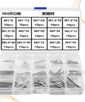 150 Piece Stainless Steel Spring Pin Kit For Mechanical Hitches And Dowels Smooth Surface Durable Split Pins Quick Lock Nut And Bolt Anti Loosening Fasteners For Tough DIY Projects, organizer case