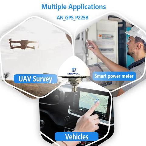 All-In-One GNSS Navigation Antenna for Vehicles, Marine, and Drones, top-notch centimeter-grade precision in various applications