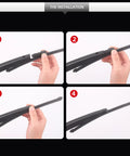 Installation steps for Heavy Duty Rear Windshield Wiper Blade And Arm Replacement Kit For Volkswagen Atlas 2018 Through 2026.