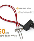 Extra Long 24 Inch Gas Grill Igniter Replacement Spark Generator With Double Electrode, featuring 60cm wire, heat-resistant 392F