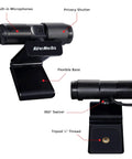 Top Tier 1080P Usb Webcam With Slick Privacy Shutter Dual Onboard Mics For Live Streaming Video Calls Gaming And Remote Hustle Quick Plug And Play Ready Setup with flexible base and swivel design.