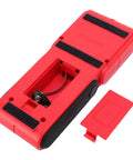 FTVOGUE Wall Stud Finder with Metal Wood AC Wire Detection, Handheld red body showing the sensor area and battery compartment.