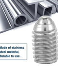 20 Pcs M8x10 Wave Ball Screws Plus Stainless Steel Spring Plunger Set For Lubrication Equipment Plus Pneumatic Tools