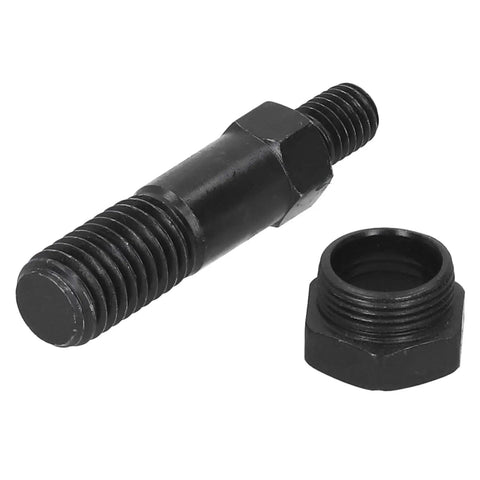 12mm Rivet Nut Head Kit With No Burr Smooth Design Heavy Duty Alloy Steel Hand Tool For Reliable Pro Grade Riveting Projects And Repairs On Metal Automotive Or DIY Metalwork., black 12mm alloy steel rivet nut head and threaded adapter