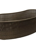 Contour Kidney Shaped Plastic Slotted Mesh Pond Plant Basket 17 Inch Long 44cm Deep Five To Seven Inches Value Three Pack