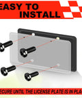Lock Down Tight With These Badass Black Security License Plate Screws Offering A Real Tamper Proof Anti Theft Build In A Solid Four Pack compatible with cars.
