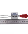 Heavy Duty Woodworking Toggle Clamp For Workbench With Quick Release, Horizontal Push Pull Action Keeps Jigs And Boards Locked Down During Milling Drilling And Assembly, GH-201B Compatible Mounting with ruler