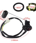 Gas Tank Level Sensor Sending Unit Float for GY6 50cc 125cc 150cc Scooters Mopeds and ATVs, 3-wire gauge, 580mm wire