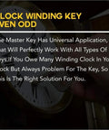Image of use instruction for 2 Pack 4-In-1 Brass Clock Winding Keys For Odd And Even Numbers Universal 4 Prong Set With 3mm 3.5mm 4mm And 4.5mm Sizes
