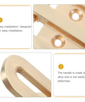 Close-up of Concealed Round Drawer Pulls Solid Brass Cabinet Knobs Vintage Vibe Style Single Hole Dresser Handles For Kitchen Cupboard