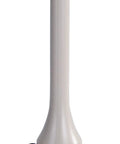 Outdoor Smokeless Cigarette Butt Receptacle In Galvanized Steel With Lid 5 Gallon Capacity 40 Inch Tall 12 Inch Diameter Beige US Made