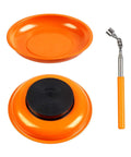 Magnetic Parts Tray Set With Two Magnetic Bowls And Telescopic Magnetic Pick Up Tool for easy garage organization