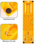 Picture Hanging Tool With Built In Level For An Easy No Fuss Frame Hanger Kit with scratchproof mat and wall marking feature.