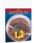 Reliable Grounding Kit For Dust Collectors And Shop Gear To Kill Static Buildup Quick and Keep Those Wild Sparks Dead In Their Tracks, 50 ft copper wire with connectors.