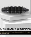 Rack and Pinion Boot Kit 2 Pack Silicone Inner Tie Rod Ball Covers for Most Cars, Trucks and SUVs Black Go-To Steering Boot Tool Set