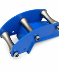 Heavy Duty Cable Pulley Roller Guide Block With Bolted Steel Bracket Three Wheel Wellhead For Utility Work And Construction beefy grooved rollers
