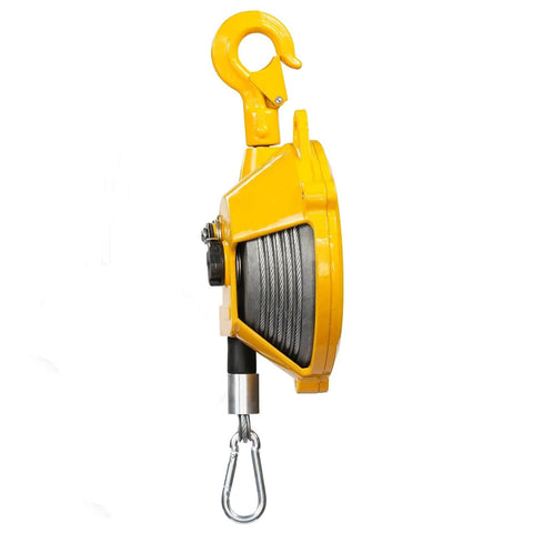 Heavy Duty Pro Grade Spring Balancer Tool With Adjustable Tension Retractable Steel Wire Cable For Garage And Workshop 3 To 5 Kg Capacity Seven To Eleven Pounds Hanging Equipment Fixture Keeps Your Tools Lifting Smooth And Safe
