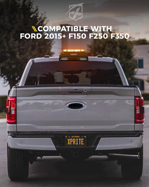 Ford pickup truck with No Drill Light Bar Cab Mount With Magnetic And Bolt Mounting For Ford F150 2015 And Newer And Ford F250 Through F550
