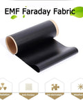Faraday EMF Shield Fabric roll for RFID and WiFi protection, hardcore conductive copper nickel material, 39 by 44 inch size