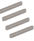 Pro Grade Key Stock Set 45x5x5 Mm In 304 Stainless Steel Silver Tone 4 Pieces For Precise Fits Keystock For Machinery And Tooling Built Tough And Corrosion Resistant GB1096 Standard