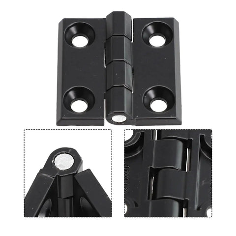 Rotating Concealed Hinges For Doors And Cabinets, Heavy Duty Zinc Alloy Cabinet Furniture Hinge, size 50x50mm, black finish