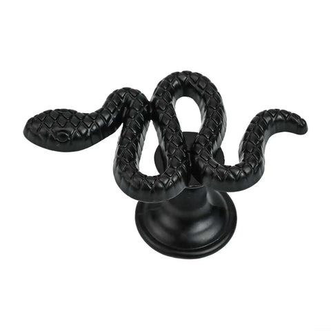 Snake Shaped Drawer Pulls Zinc Alloy Dresser Handles With Animal Theme Cabinet Knobs For Furniture Hardware Vintage Bronze Black Finish